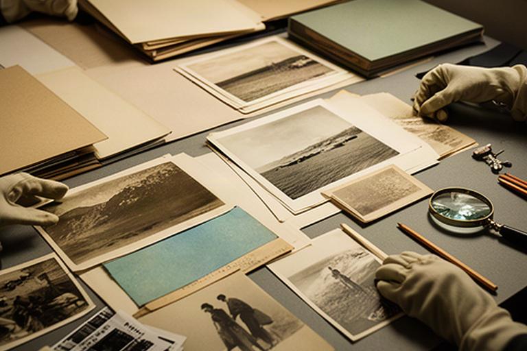 Archivo fotográfico y mesa de trabajo para una producción institucional andaluza